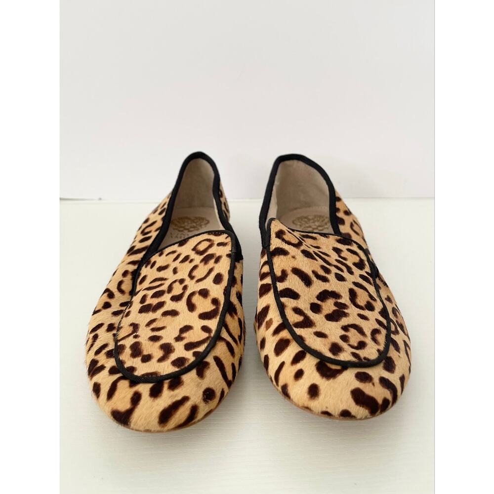 Vince Camuto Leopard Calf Hair Loafers Flats Women’s 8M NWOT